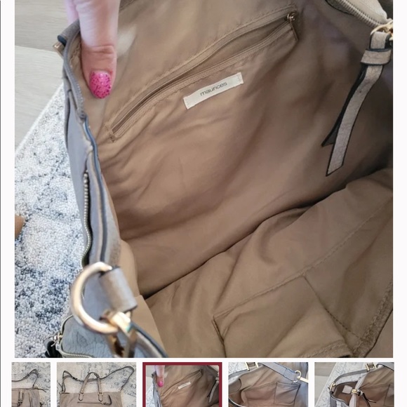 Large Maurices Purse. Tan/grayish pebbled color - Picture 8 of 8